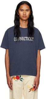 Темно-синяя футболка Bode Connecticut