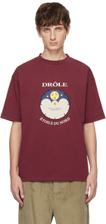 Красная футболка Drole De Monsieur Le Футболка etoile Du Nord