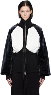 Черно-белая куртка со вставками Ottolinger