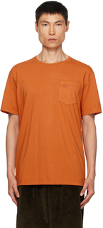 Оранжевая футболка Noah с карманами