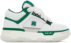 AMIRI Бело-зеленые кроссовки MA-1