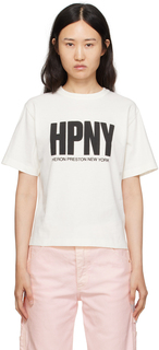 Белая футболка Heron Preston HPNY