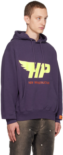 Фиолетовая толстовка с капюшоном Heron Preston