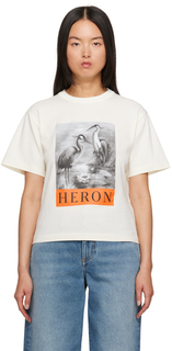 Heron Preston Белая футболка Heron