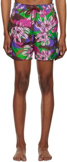 Moncler шорты для плавания с разноцветным принтом