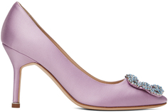 Фиолетовые туфли Hangisi 90 Light на каблуке Manolo Blahnik