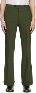 Зеленые брюки 70-х годов Темные Ernest W. Baker