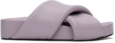 Пурпурные шлепанцы с мягкой подкладкой Jil Sander