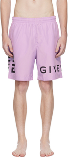 Пурпурные шорты для плавания 4G Givenchy