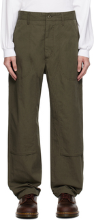 Зеленые брюки для скалолазания Engineered Garments