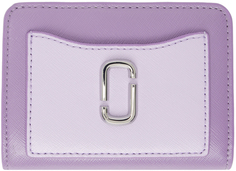 Мини-компактный кошелек фиолетового цвета Marc Jacobs
