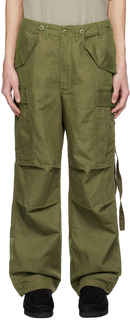 Зеленые брюки карго M65 Maharishi