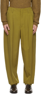 Зеленые брюки-галифе LEMAIRE
