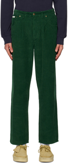 Зеленые брюки со складками Noah