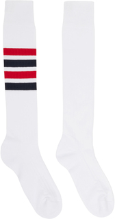 Белые полосатые носки Thom Browne