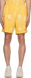 Спортивные и насыщенные желтые шорты с засечками Sporty &amp; Rich
