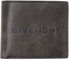 Черный кошелек с тиснением Givenchy