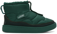 Зеленые зимние ботинки Lanvin