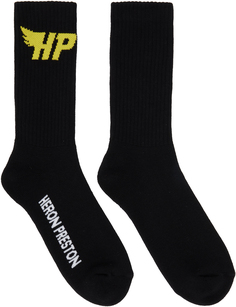 Черные и желтые носки HP Fly Heron Preston
