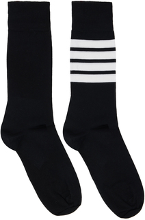 Черные носки с 4 полосками Thom Browne