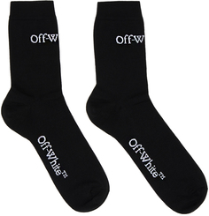 Черные носки с маленьким логотипом Off-White
