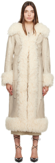 Off-White пальто из искусственной кожи Diane Kijun
