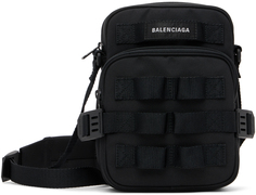 Черная армейская сумка-мессенджер Balenciaga