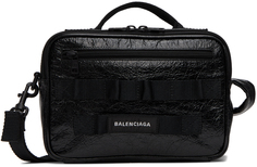 Черная армейская сумка Balenciaga