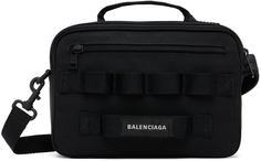 Черная армейская сумка Balenciaga