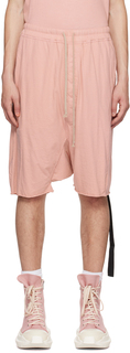 Розовые шорты Rick Owens DRKSHDW Pods