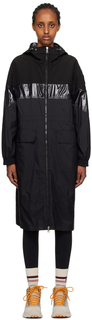 Moncler Черное пальто Elorn