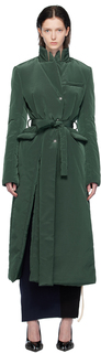 Зеленое пальто с вентиляцией Ottolinger