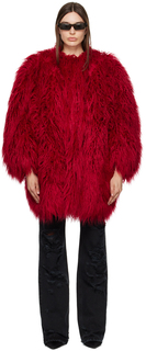 Красное пуховое пальто Dolce &amp; Gabbana