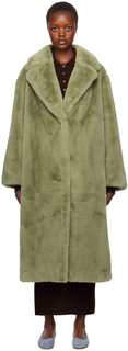 Зеленый - Пальто из искусственного меха Maria Sage Stand Studio