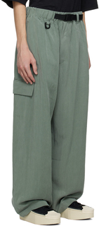 Зеленые широкие брюки-карго Stone Y-3