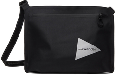 Черная водонепроницаемая сумка-мессенджер and wander