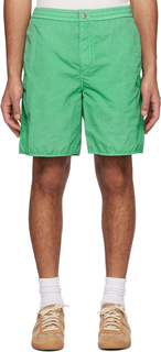 Зеленые шорты с вышивкой Fresh Solid Homme