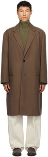 Коричневое пальто от костюма LEMAIRE