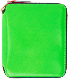 Зеленый кошелек Super Fluo Line Comme des Garçons