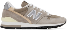 Кроссовки New Balance Grey &amp; Khaki Made in USA 996 Core