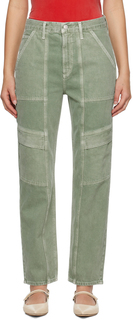Зеленые джинсы AGOLDE Cooper