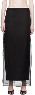 Черная длинная юбка Lotes Gauge81