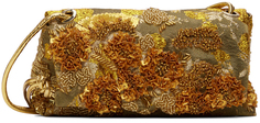 Золотая сумка с украшением Dries Van Noten
