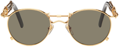Золотые 56-0174 Солнцезащитные очки Jean Paul Gaultier