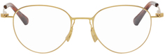 Золотые круглые очки Bottega Veneta