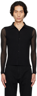 Черная клубная рубашка Eckhaus Latta