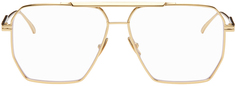 Золотые очки-авиаторы Bottega Veneta