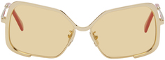 Золотые солнцезащитные очки RETROSUPERFUTURE Edition Unila Valley Marni