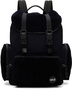 Черный рюкзак из овчины Giorgio Armani