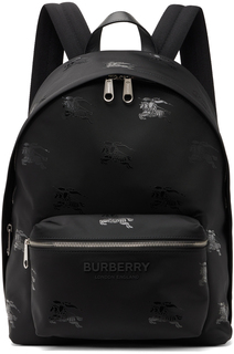 Черный рюкзак Equestrian Knight Burberry